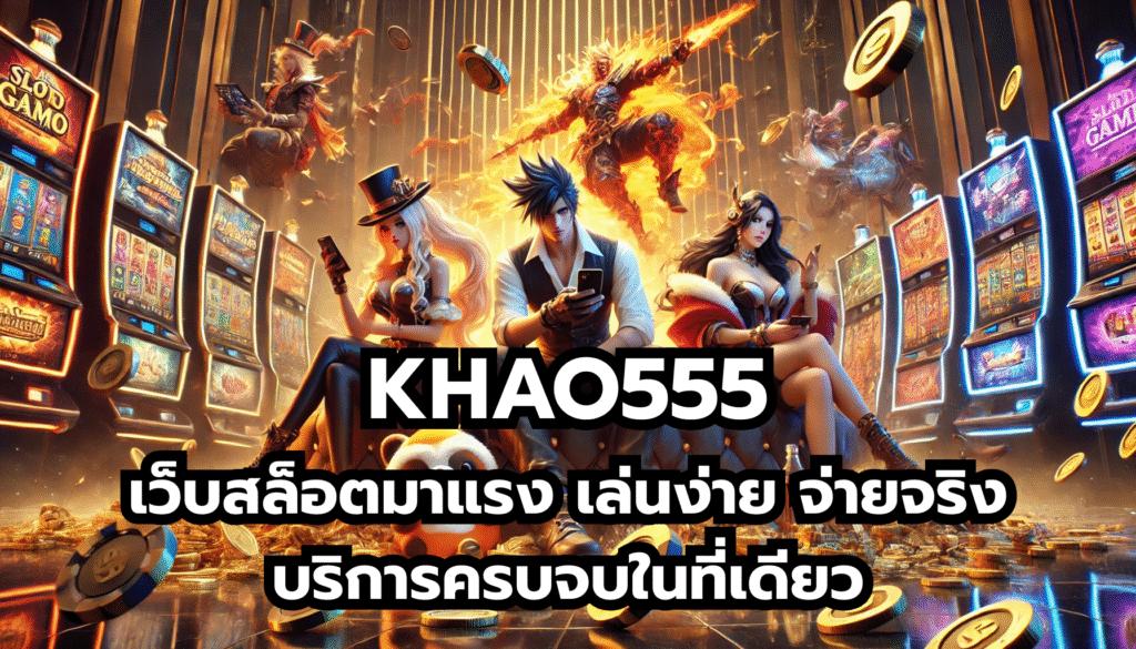 KHAO555 เว็บสล็อตมาแรง เล่นง่าย จ่ายจริง บริการครบจบในที่เดียว