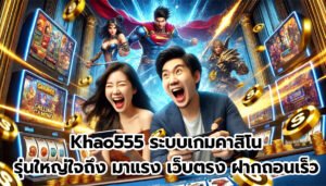 Khao555 ระบบเกมคาสิโน รุ่นใหญ่ใจถึง มาแรง เว็บตรง ฝากถอนเร็ว-1
