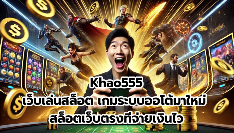 Khao555 เว็บเล่นสล็อต เกมระบบออโต้ มาใหม่ กับสล็อตเว็บตรงที่จ่ายเงินไว-5